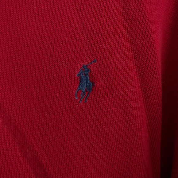 Polo by Ralph Lauren Red Zip Up Sweater - Picture 3 of 7
